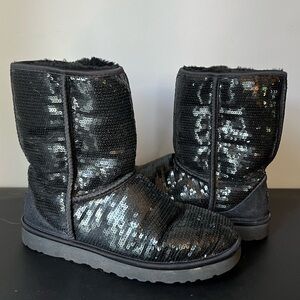 Black Sequin Uggs